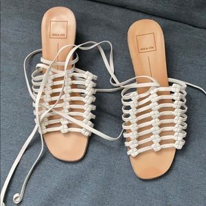 Dolce Vita white strappy sandals